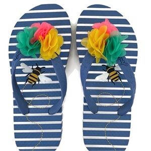 Joules Blue Sandals with Vibrant Design